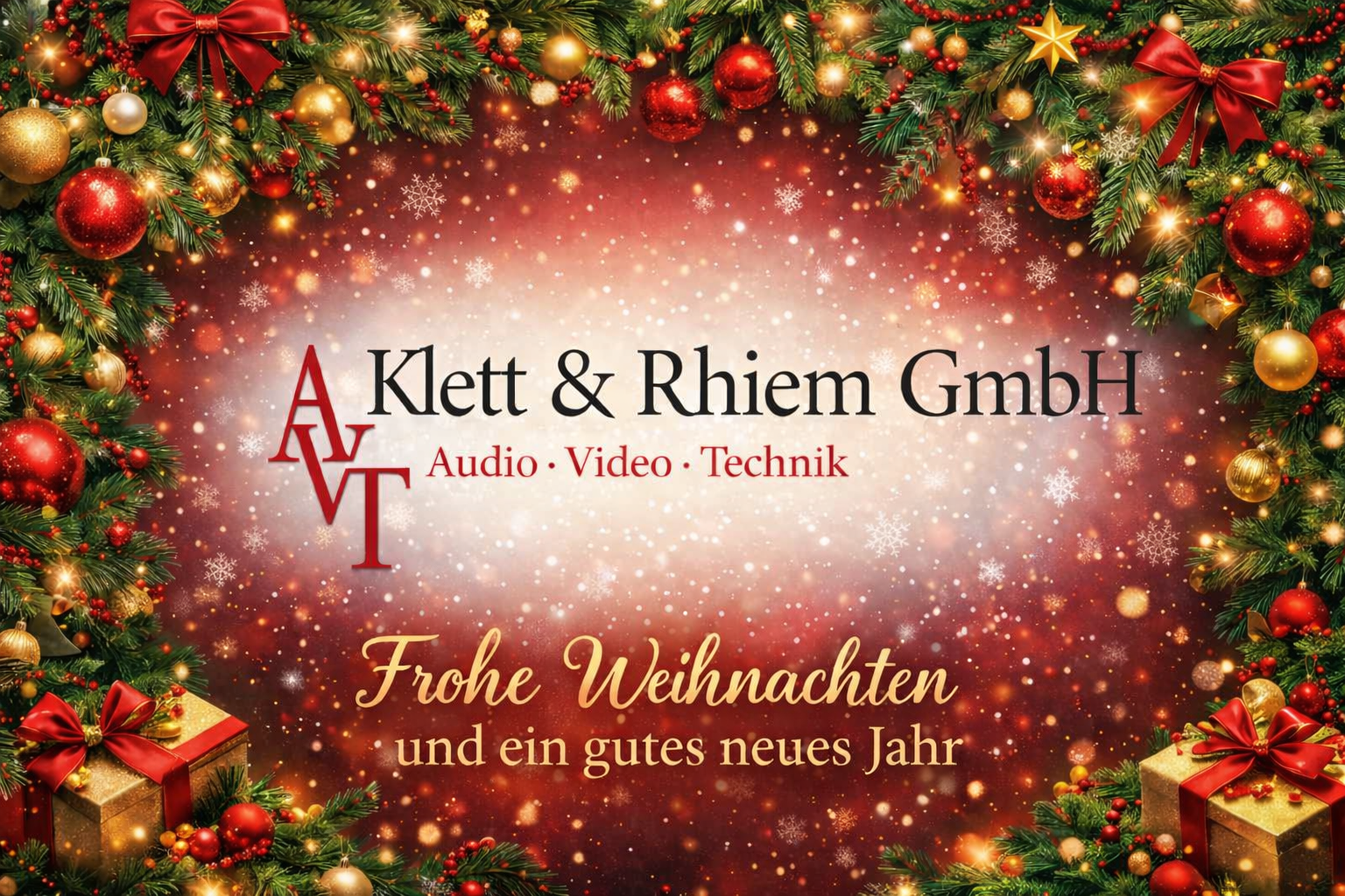 AVT Klett & Rhiem wünscht Frohe Weihnachten
